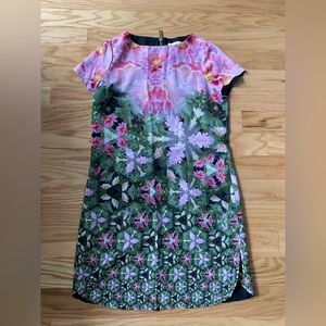 Ted baker unique patterned dress size 1